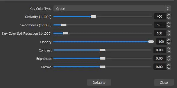 chroma key obs studio green screen numbers