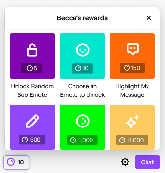 Twitch Channel Points rewards