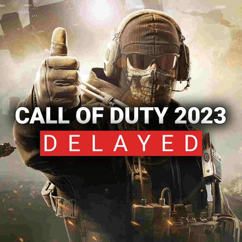 Call of Duty 2023 delayed image with Ghost in the background