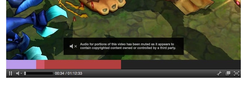 Image showing the audio muted on a Twitch clip.