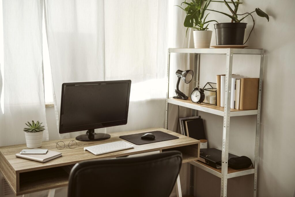 A work from home desk